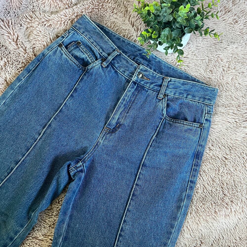 Boston Proper Front Seam Pintuck Detail Retro Vintage Style Jeans Size: 6